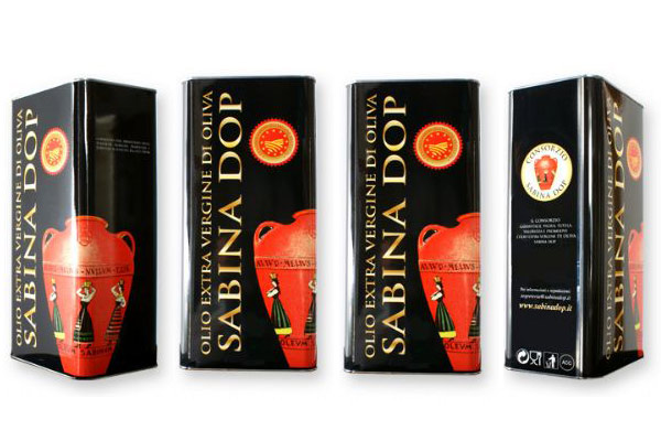 Confezione 4 lattine da 5 litri di Olio Sabina Dop